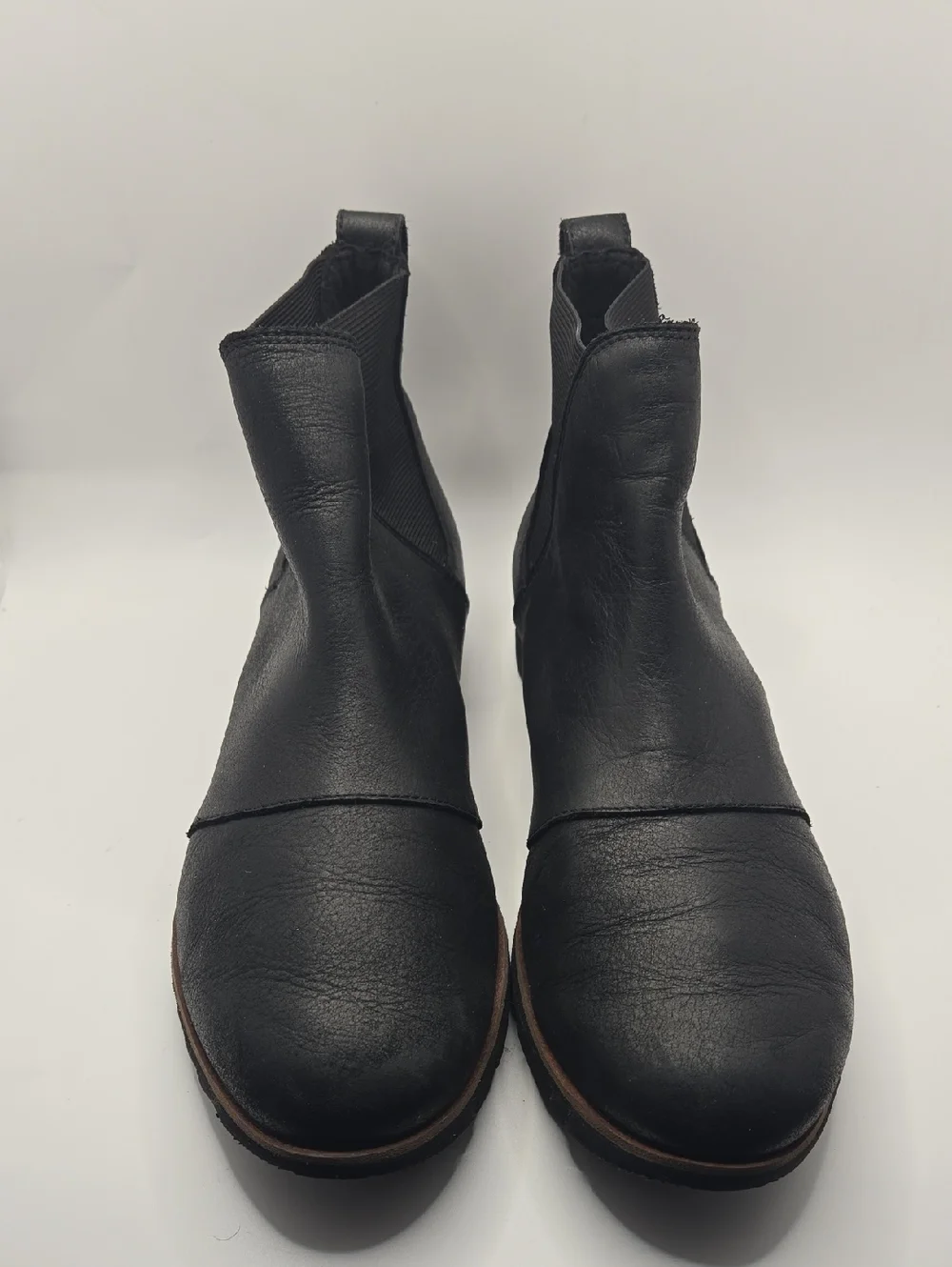 Sorel Women's Harlow Chelsea Waterproof Black Ankle Boots - Sz 9.5